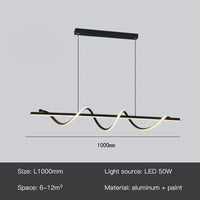 suspension LED rotative avec télécommande pour décoration intérieure