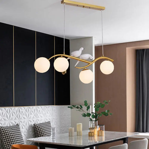 lustre design en forme d'oiseau pour décoration intérieure moderne - vue 4 sur 9