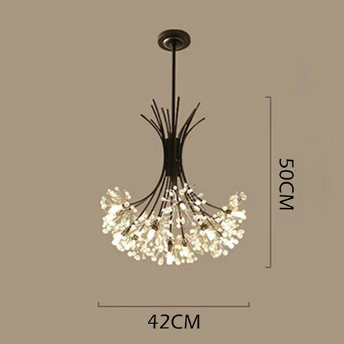 suspension décorative en forme de bouquet de cristal américain - vue 6 sur 8