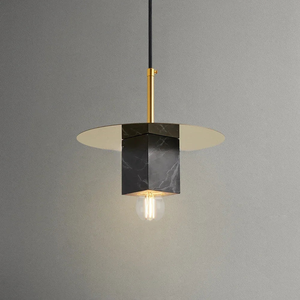 lustre en marbre nordique design minimaliste créatif pour décoration moderne