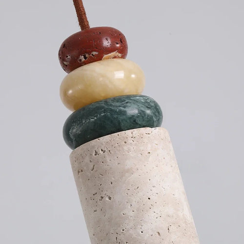 lustre moderne en pierre naturelle pour décoration intérieure - vue 5 sur 7