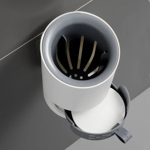 ensemble de brosses rechargeables pour nettoyage en silicone avec support mural - vue 5 sur 8