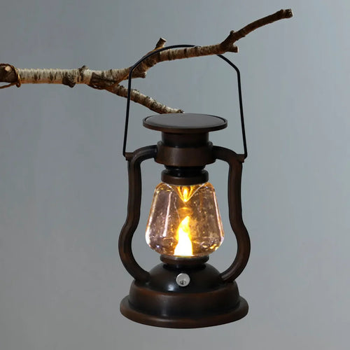 lampe solaire à led rétro pour décoration de jardin suspendue - vue 4 sur 8