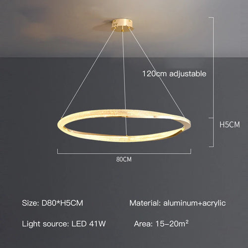 suspension led moderne avec design artistique et télécommande - vue 12 sur 16