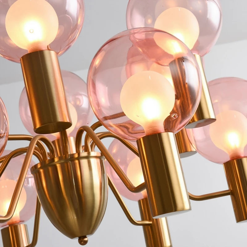 suspension design en verre pour décoration intérieure moderne - vue 5 sur 12