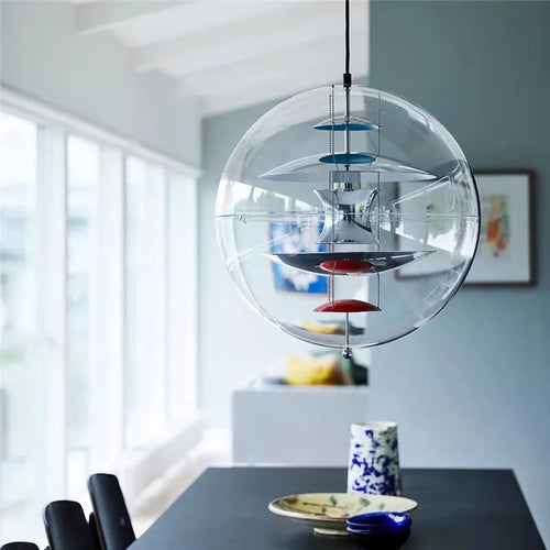 lustre moderne en acrylique design danois pour décoration intérieure - vue 5 sur 9