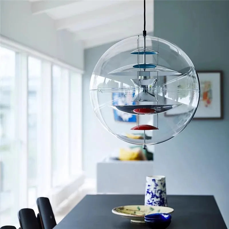 lustre moderne en acrylique design danois pour décoration intérieure - vue 4 sur 9
