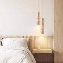 Suspension cylindrique LED en style marbre design