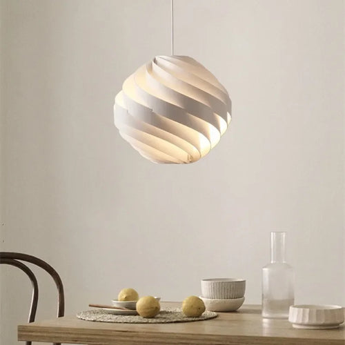 Gubi Turbo suspension design globe suspension lampe blanche pour salon lampes de chevet résidentielles maison table à manger lumières - vue 4 sur 6