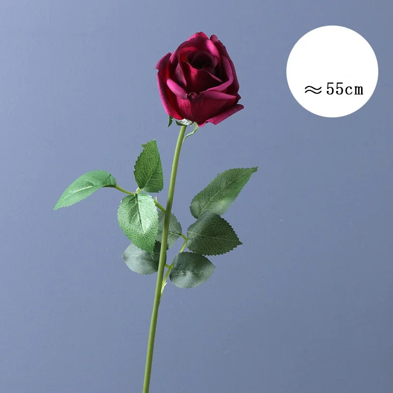 fleur de rose artificielle en latex pour mariage décoration et événements - vue 12 sur 14