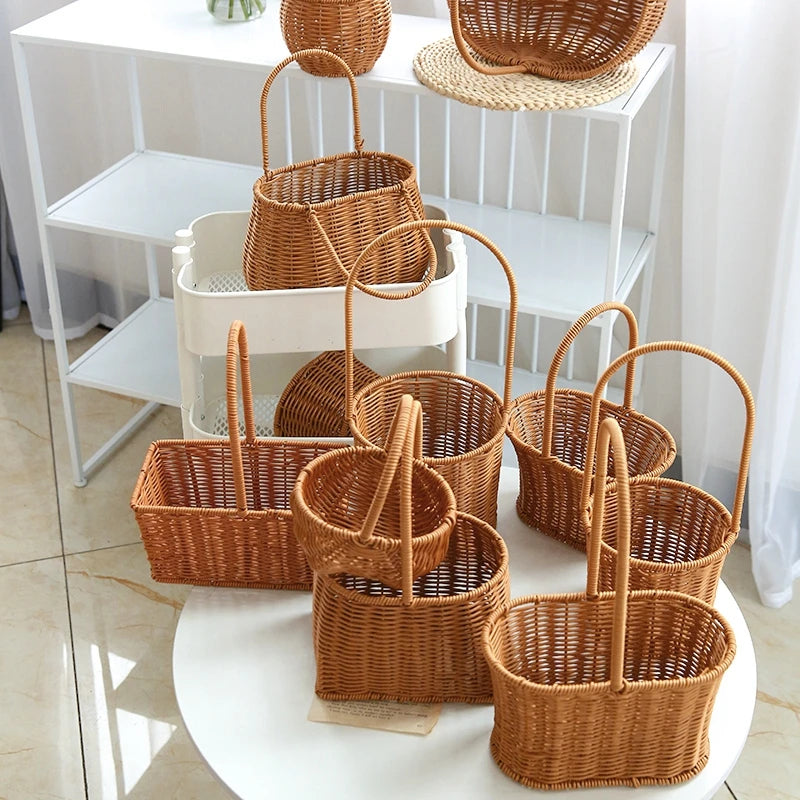 panier de rangement tissé à la main pour divers usages - vue 6 sur 17