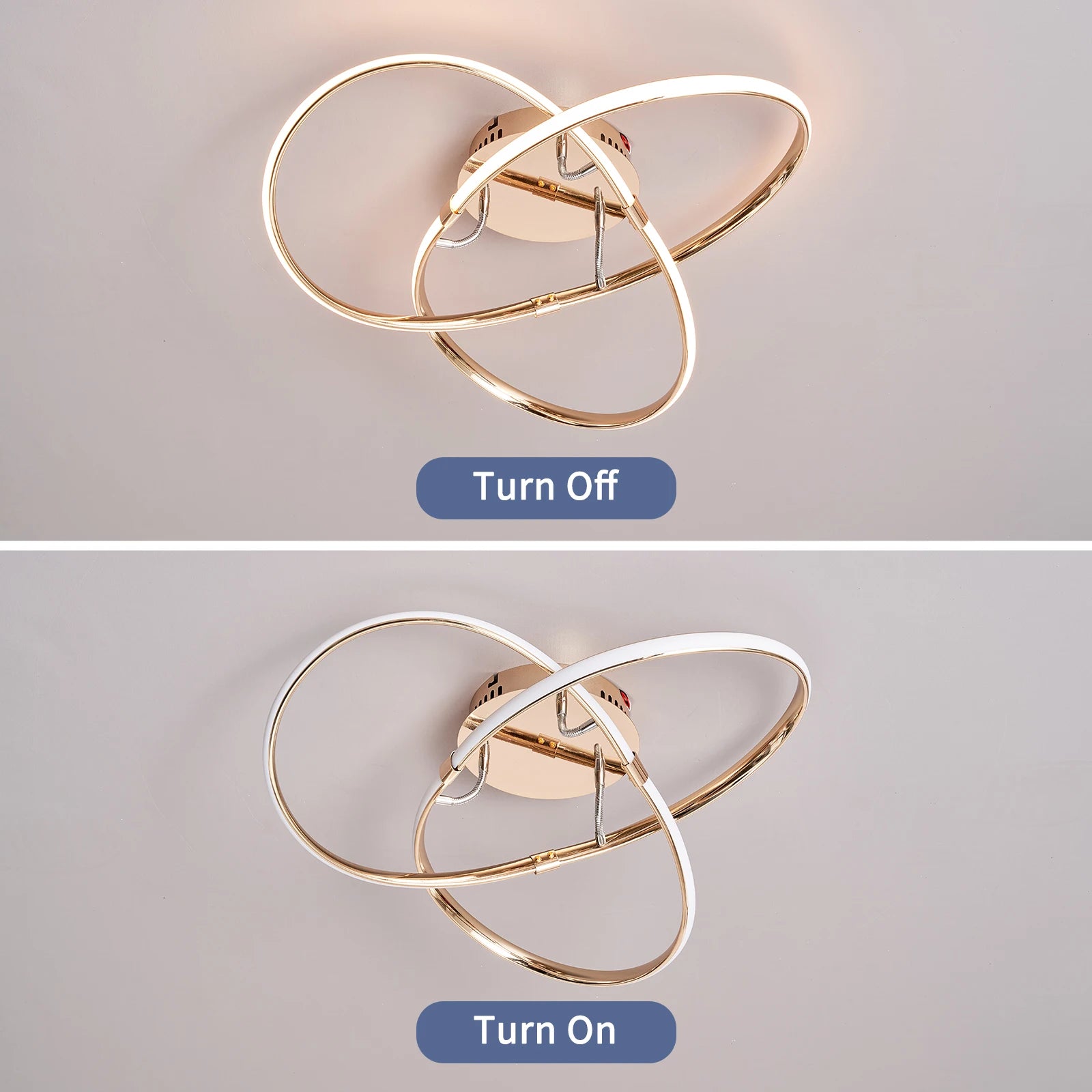 plafonnier led moderne pour maison intelligente avec alexa - vue 1 sur 9
