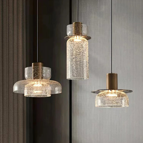 suspension créative en verre pour éclairage intérieur réglable - vue 2 sur 12