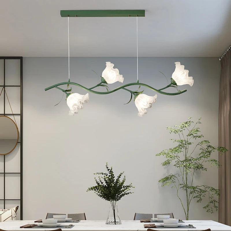 suspension à fleurs de style pastoral pour décoration intérieure - vue 4 sur 14