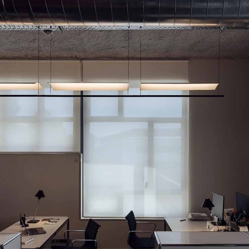 lustre minimaliste scandinave en tuiles pour bureau - vue 2 sur 11