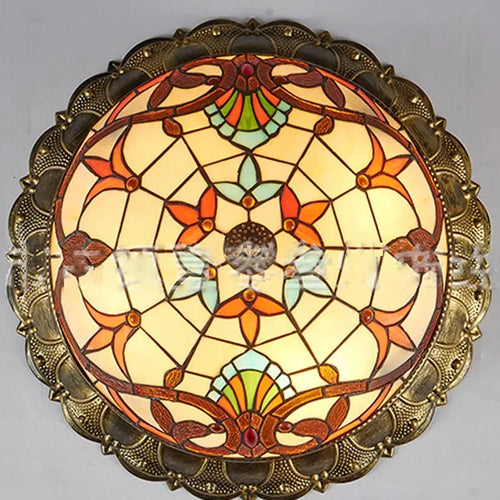 plafonnier baroque en verre de bohême pour décoration moderne - vue 6 sur 8