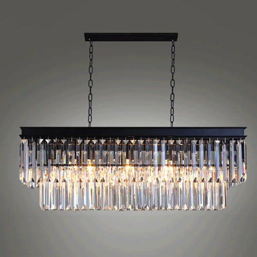 lustre moderne double couches en led pour décoration élégante - vue 4 sur 9