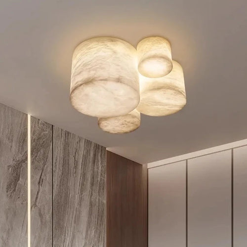 Petit plafonnier Led en marbre espagnol - vue 2 sur 10