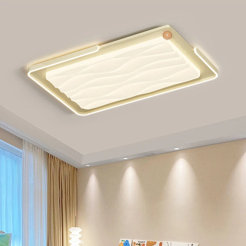 plafonnier led style français moderne télécommande éclairage intérieur chaud - vue 6 sur 12