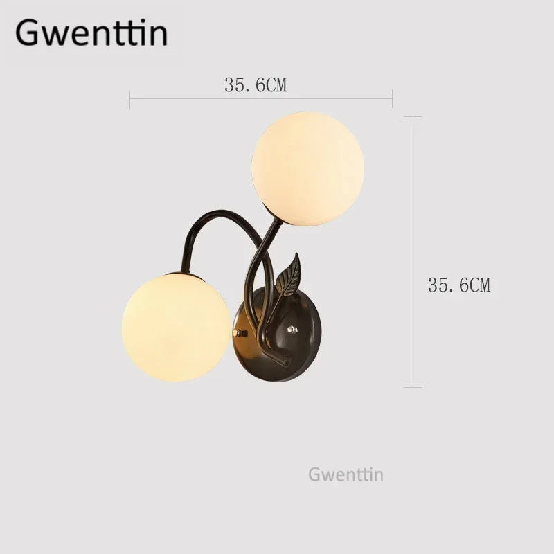 applique murale boule en verre pour décoration moderne intérieur - vue 11 sur 14