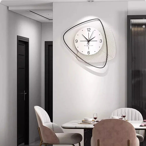 horloge murale silencieuse design nordique moderne luxe décoratif - vue 4 sur 10