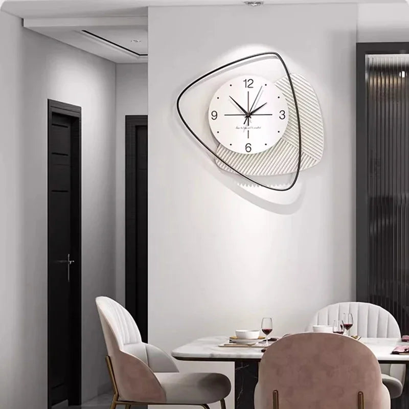 horloge murale silencieuse design nordique moderne luxe décoratif - vue 3 sur 10