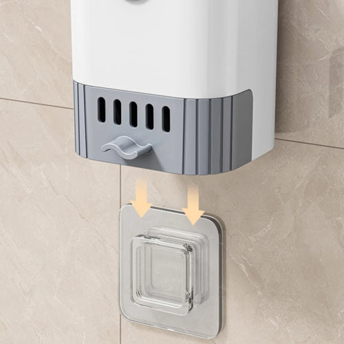 ensemble brosse de toilette avec support mural flexible - vue 5 sur 6