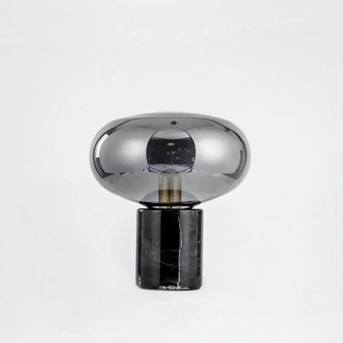 Post-moderne LED lampe de Table en marbre champignon verre lampe de chevet nordique Simple concepteur chambre salon étude créative petit - vue 4 sur 8