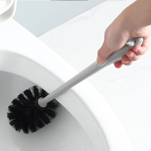 brosse wc à poils longs avec support de séchage mural - vue 3 sur 10