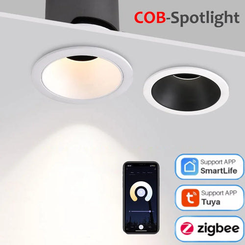 spot led cob zigbee intensité variable en aluminium - vue 2 sur 17