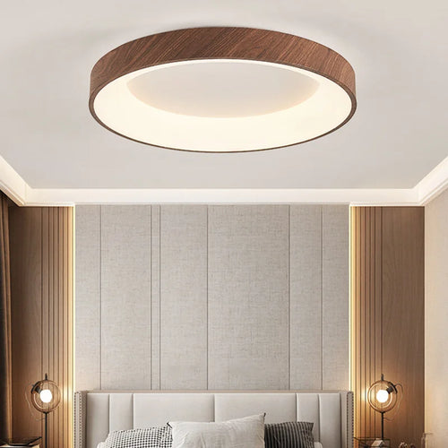 plafonniers led imitation bois éclairage rond rectangle carré - vue 2 sur 13