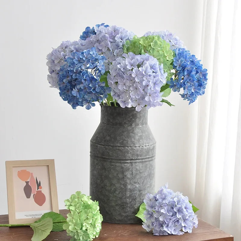 branche d'hortensia artificielle pour décoration intérieure et bureau - vue 3 sur 12