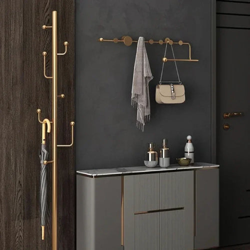 porte-vêtements et chapeaux de luxe nordique décoratif mural - vue 2 sur 18