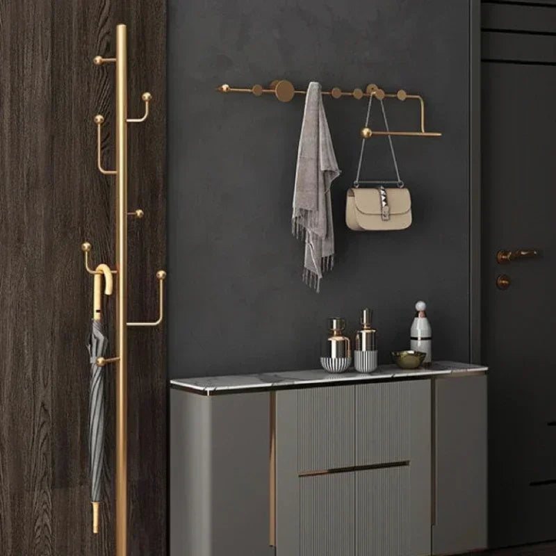 porte-vêtements et chapeaux de luxe nordique décoratif mural - vue 1 sur 18