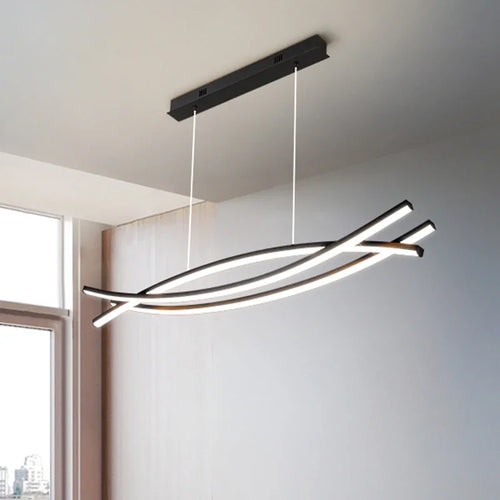 plafonnier led suspendu design moderne et simple décoratif - vue 8 sur 8