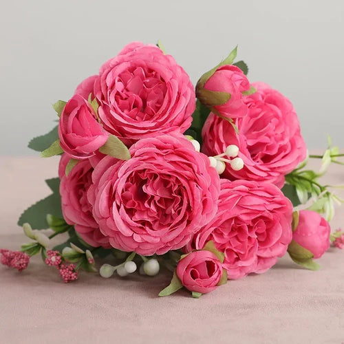 petit bouquet de fleurs artificielles pour décorations printanières et festives - vue 12 sur 34