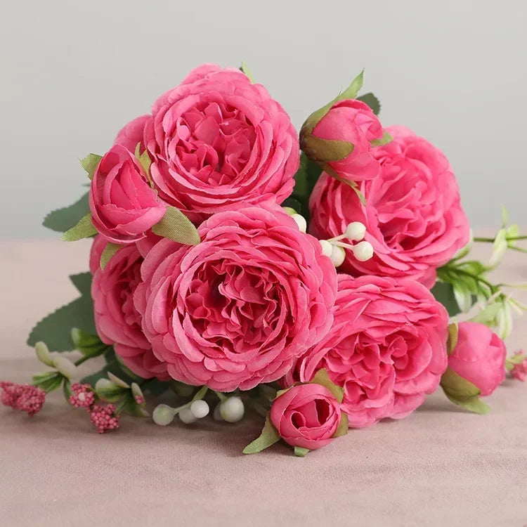petit bouquet de fleurs artificielles pour décorations printanières et festives - vue 11 sur 34