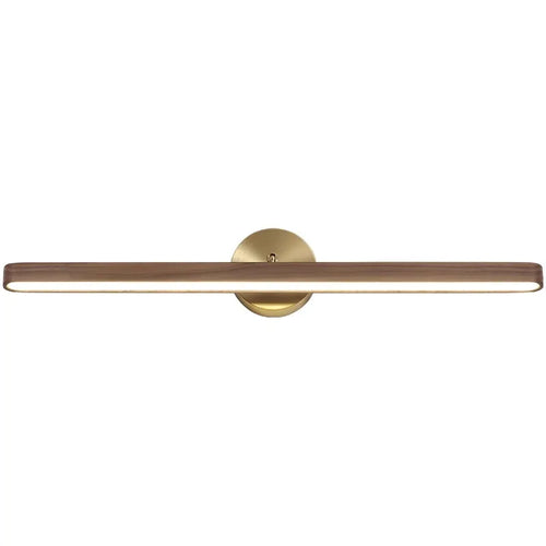 Walnut Wood Makeup mirror light, Vanity light, Wabi-sabi Modern style, Wall sconce lighting for Bathroom, Bedroom, Study - vue 7 sur 7