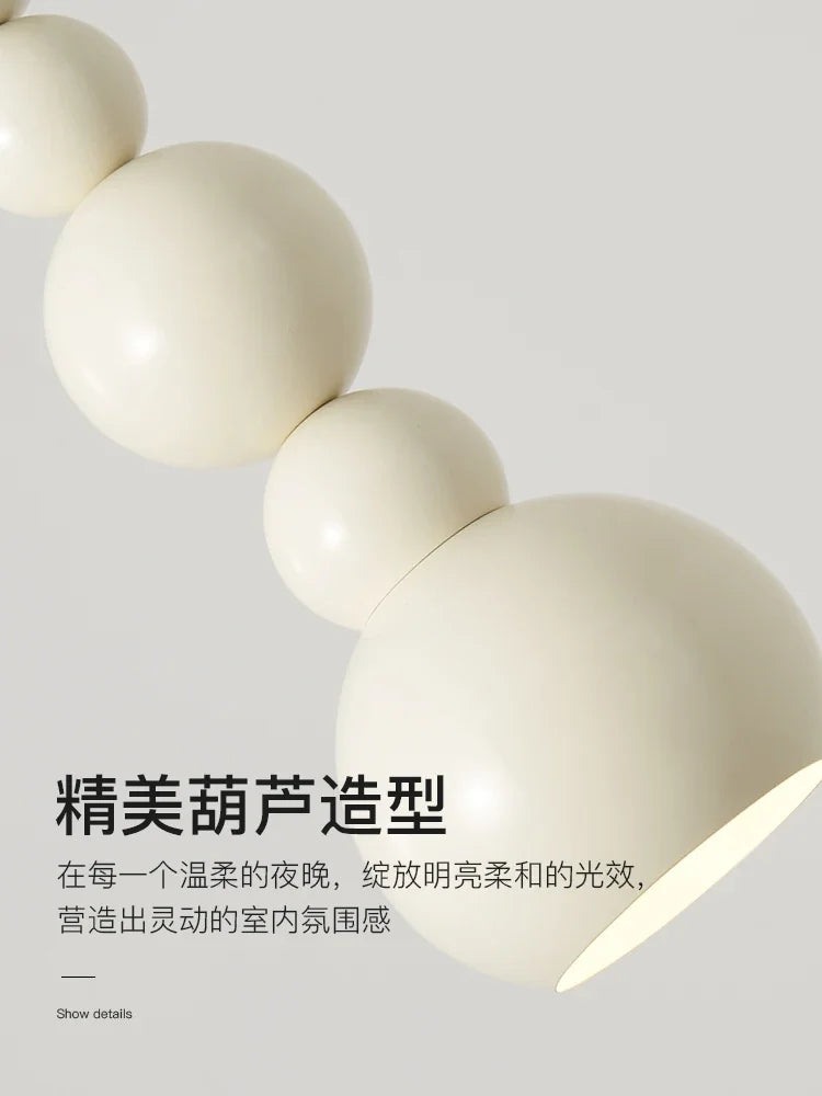 suspension design bauhaus en forme de gourde pour éclairage intérieur - vue 5 sur 8