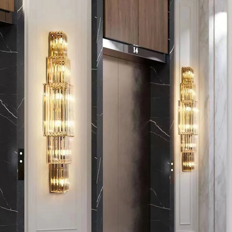 applique murale moderne en cristal pour un éclairage luxueux - vue 3 sur 15