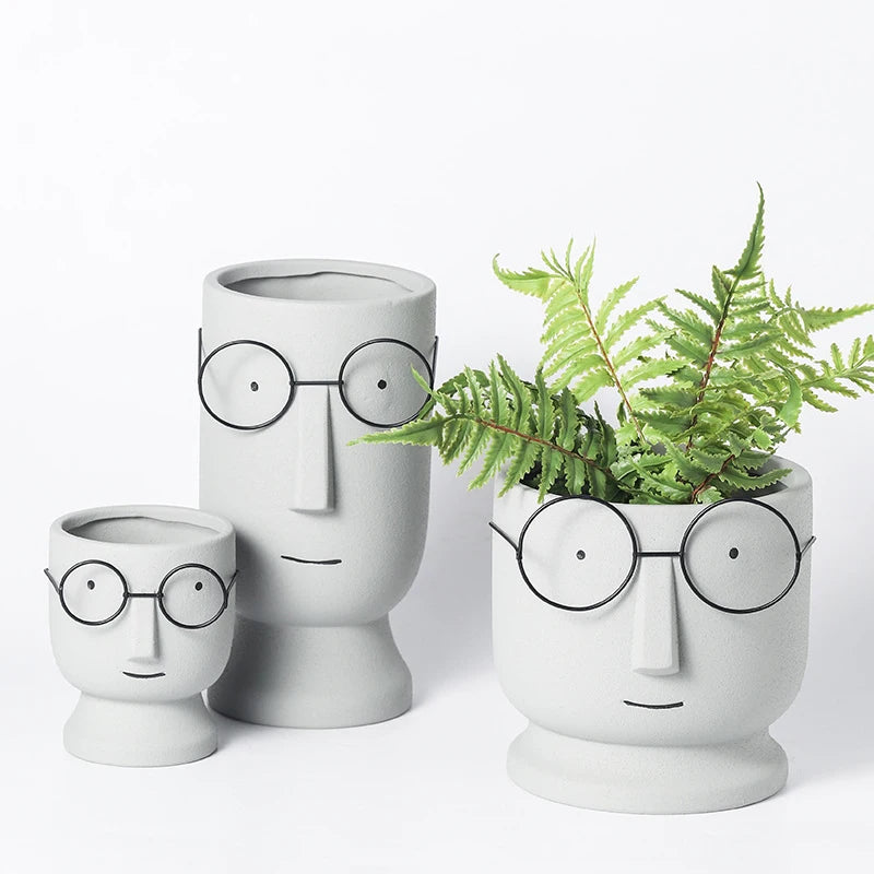 pot à fleurs en céramique mignon design nordique intérieur - vue 4 sur 22