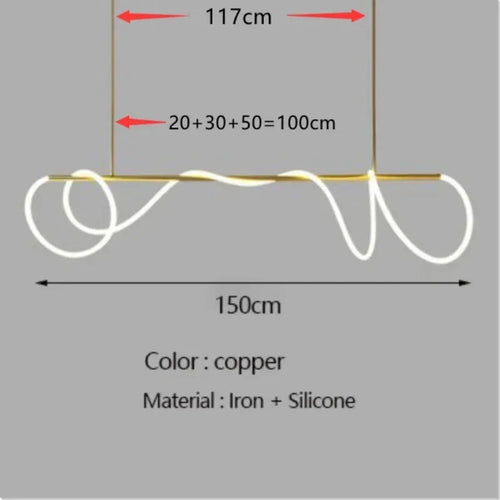 lustre design nordique à led intensité variable pour intérieur - vue 12 sur 25