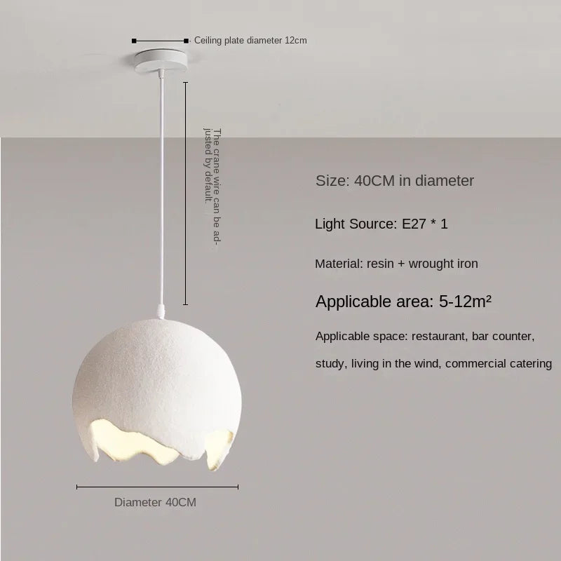 lustre en micro-ciment design moderne pour bar et restaurant - vue 9 sur 9