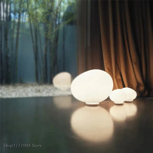 lampe de bureau moderne en verre design créatif décoratif nordique - vue 3 sur 6