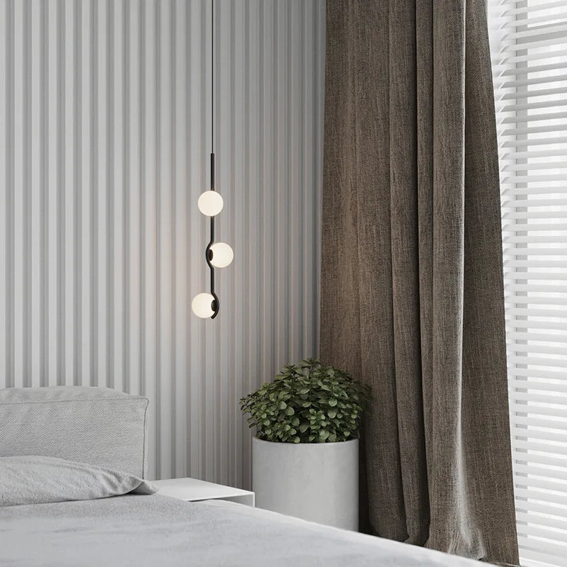 suspension en verre pour décoration intérieure ampoule non incluse - vue 4 sur 10