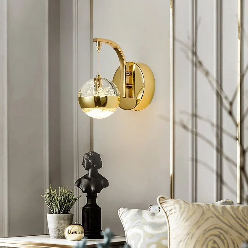 applique murale en cristal moderne pour décoration intérieure nordique - vue 3 sur 22
