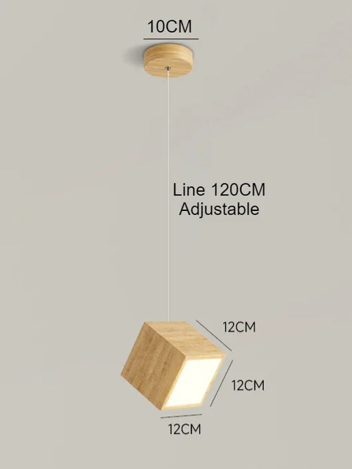 suspension en bois créatif design nordique pour décoration intérieure - vue 11 sur 10