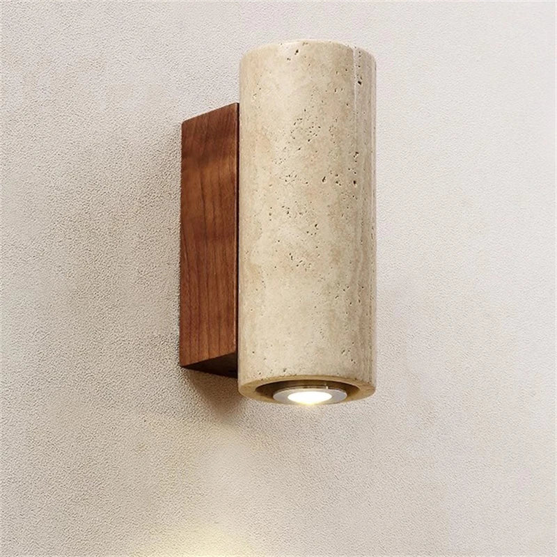 applique murale led wabi-sabi en pierre naturelle - vue 4 sur 14