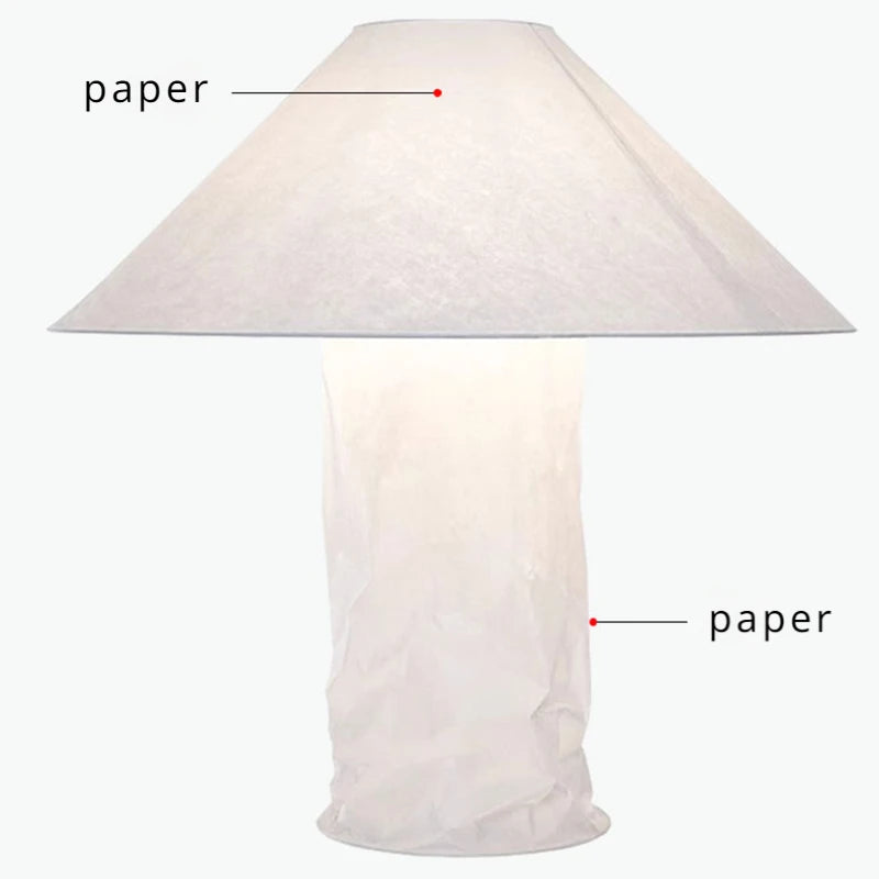 lampadaire led japonais en papier pour décoration maison - vue 6 sur 9