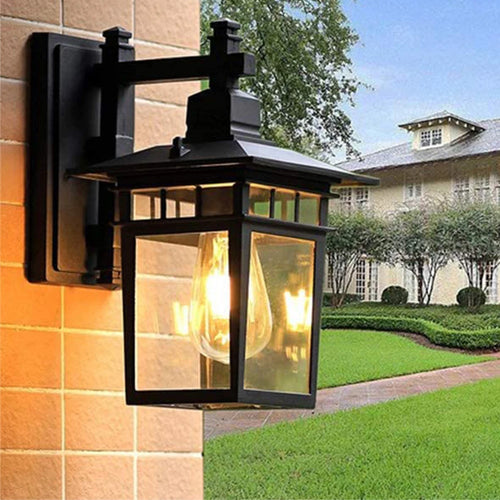 Mengjay appliques murales extérieures lampes luminaire moderne étanche Patio lumière LED pour porche à la maison - vue 4 sur 8
